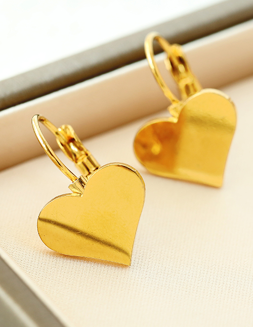 Fashion Gold Titanium Steel Love Ear Ring