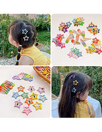 Fashion Star Hairpin Rainbow Children's Five-pointed Star Hairpin