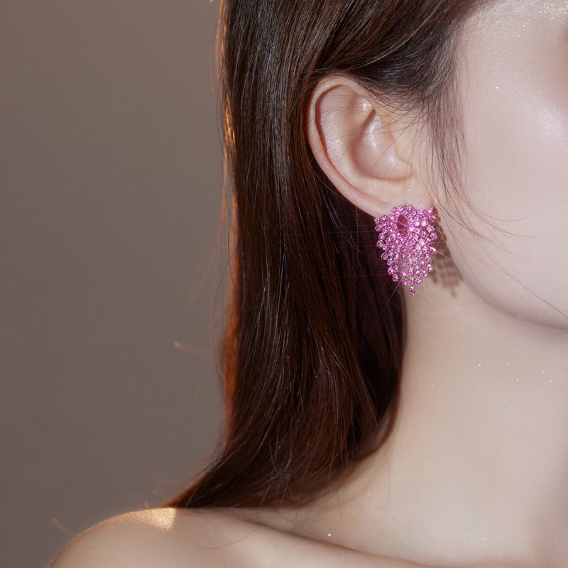 Fashion 9# Geometric Diamond Stud Earrings