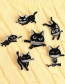 Fashion Kitten 6 Dripping Cat Knife Handle Alloy Geometric Pin