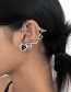 Fashion Ancient Silver Color Alloy Rose Twist Stud Earrings