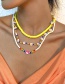 Fashion Color Rice Beads Beaded Clay Multi-layer Necklace