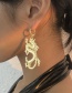 Fashion Gold Color Alloy Dragon Earrings
