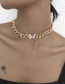 Fashion Gold Color Butterfly Chain Choker
