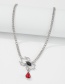 Fashion Silver Color Halloween Spider Necklace