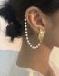 Fashion Gold Color Asymmetrical Pearl Ear Bone Clip