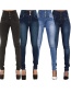 Fashion Indigo High-rise Stretch-cut Jeans