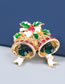 Fashion Christmas Bell Alloy Dripping Christmas Bell Brooch