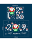 Fashion 1# Christmas New Year Cartoon Wall Sticker