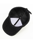 Fashion Black Letter Embroidery Plush Baseball Cap