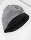 Fashion Black Letter Plus Velvet Pullover Hat