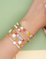 Fashion Package Price Zz-s210016 Geometric Glass Flower Alphabet Beads Pentagram Beaded Bracelet Set