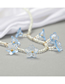 Fashion White Rice Beaded Flower Necklace