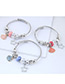 Fashion Silver Color+blue Star&shell Shape Decorated Bracelet