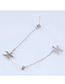 Simple Silver Color Starfish Shape Decorated Earrings