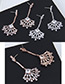Fashion Silver Color Sector Shape Decorated Pure Color Earrings