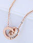 Fashion Gold Color Round Shape Decorated Necklace