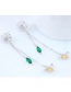 Fashion Silver Color Bee Shape Decorated Tassel Earrings