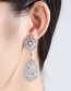 Fashion White Geometry Shape Decorated Earrings