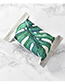 Fashion Green Letter Pattern Decorated Tissue Box