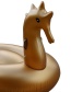 Trendy Gold Color Hippocampus Shape Design Swimming Floats