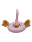 Trendy Gold Color+pink Flamingo Shape Design Baby Swimming Ring