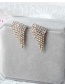 Fashion Gold Color Hollow Out Design Waterdrop Shape Earrings