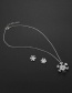 Fashion Silver Color Snowflake Shape Decorated Jewelry Sets