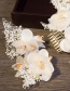 Fashion Beige Flower Shape Decorated Hair Accessories