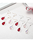 Fashion Gold Color Water Drop Shape Decorated Earrings