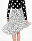 Fashion White Spot Pattern Decorated Skirt