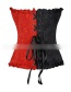 Fashion Red+black Zipper Decorated Corset
