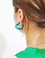 Fashion Transparent Square Shape Decorated Earrings