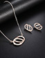 Fashion Gold Color Hollow Out Oval Shape Design Jewelry Sets