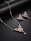 Fashion Gold Color Butterfly Shape Decorated Jewelry Sets