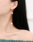 Elegant Gold Color+pink Bowknot Shape Decorated Long Earrings
