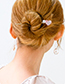 Sweet Beige Pearl&star Shape Decorated Hairpin