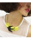 Fashion Yellow+black Bird Shape Decorated Necklace