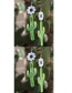 Fashion Green Cactus Shape Design Pure Color Earrings