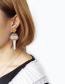 Fashion Multi-color Keys Shape Design Simple Earrings