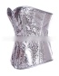 Fashion Silver Color Pure Color Decorated Corset
