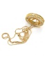 Fashion Gold Color P Letter Shape Decorated Necklace
