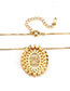 Fashion Gold Color Leo Shape Decorated Necklace