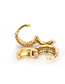 Fashion Gold Color+black Diamond Decorated Earrings