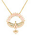 Fashion Pink Bird Shape Decorated Necklace