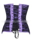 Fashion Purple Button Decorated Corset