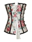 Fashion Multi-color Flower Pattern Decorated Corset