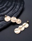 Elegant Gold Color Round Shape Design Multi-layer Earrings