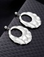 Elegant Silver Color Round Shape Design Hollow Out Earrings