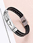 Fashion Black+silver Color Wing Shape Decorated Bracelet